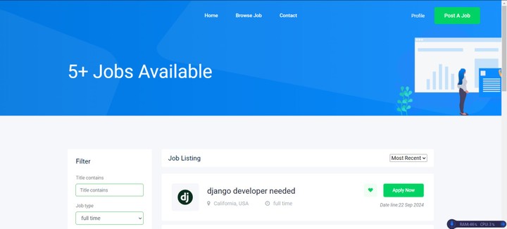 Job board Using Django