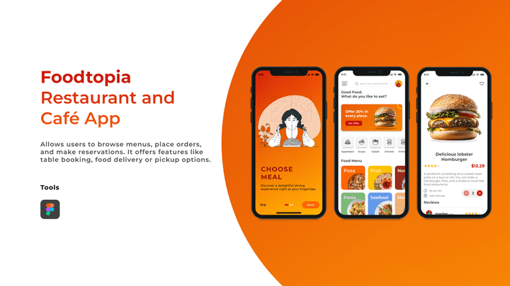 Foodtopia  Restaurant and Café App