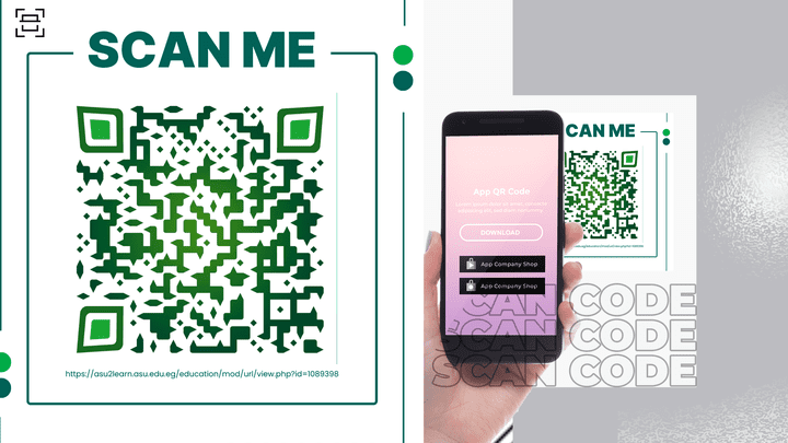 تصاميم QR cod بأشكال وانواع مختلفه