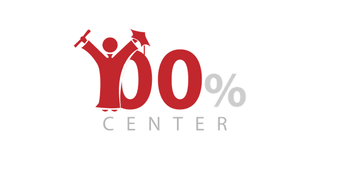 لوجو مركز "100%center" التعليمى