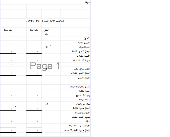 اعداد واعتماد القوائم المالية