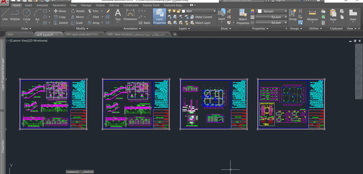 عمل تصميم معماري لفيلا