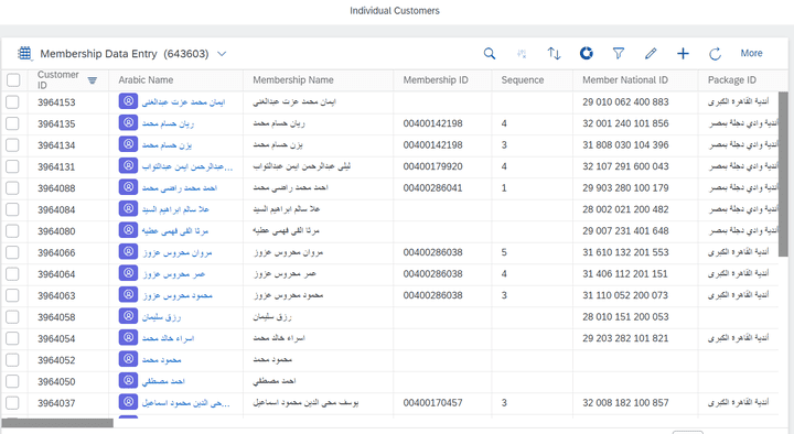 إدارة بيانات الأعضاء وإنشاء تقارير شهرية لأندية وادي دجلة