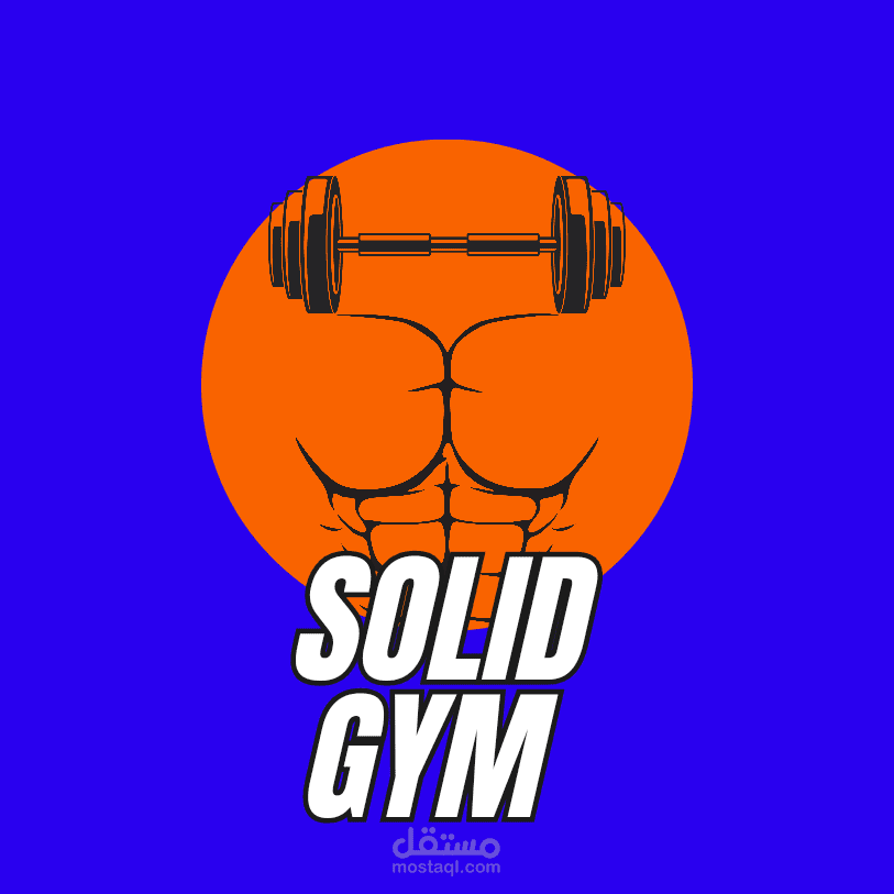 لوجو لجيم باسم solid Gym