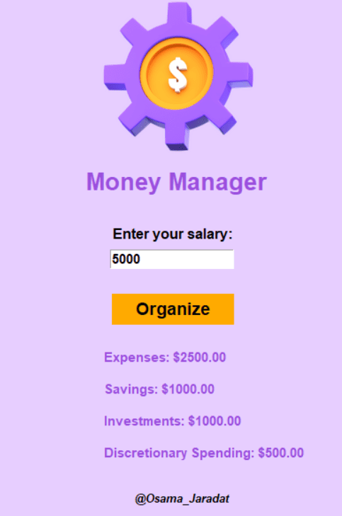 Money Manager App