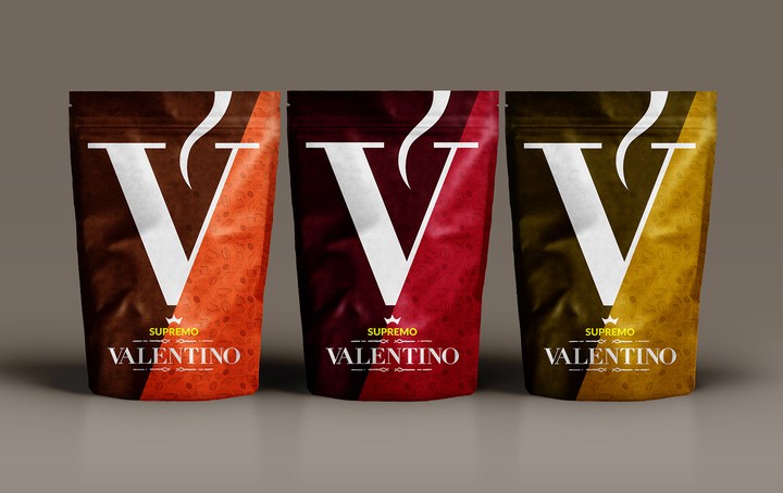 Valentino's Coffee Packaging