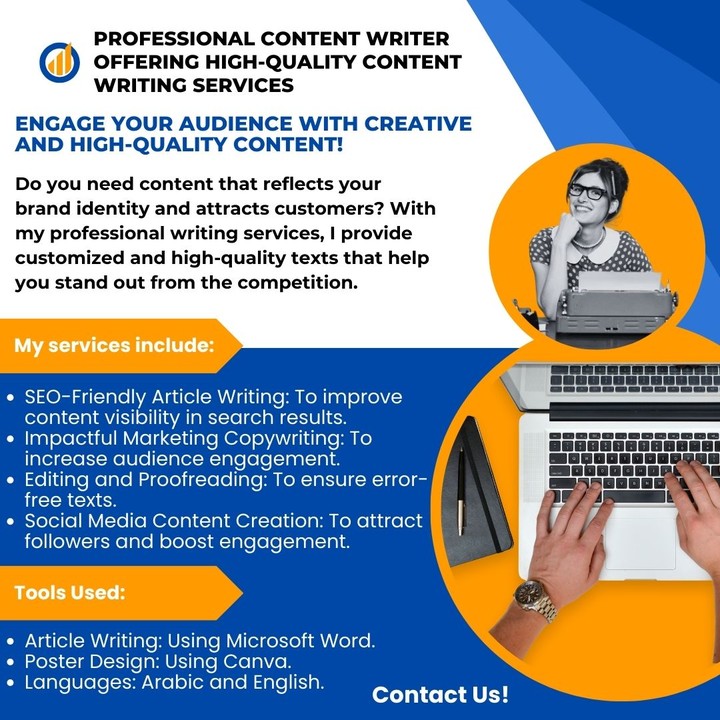 Professional Content Writer Offering High-Quality Content Writing Services