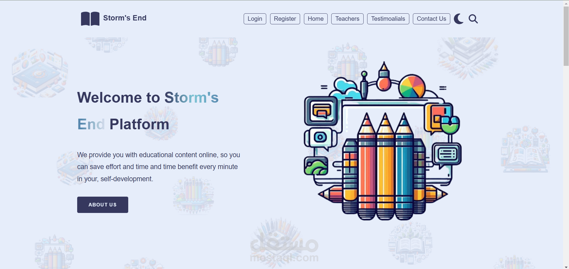 Storm's End: منصة التعليم الإلكتروني
