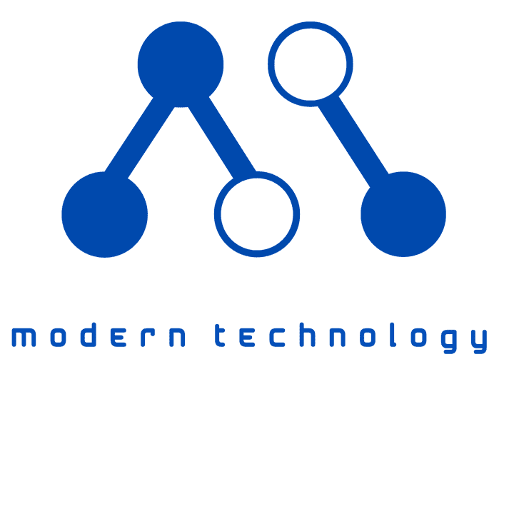 لوجو لشركة تكنولوجيا اسمه modern technology