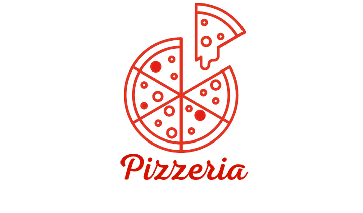 لوجو لمطعم بيتزا اسمه pizzeria