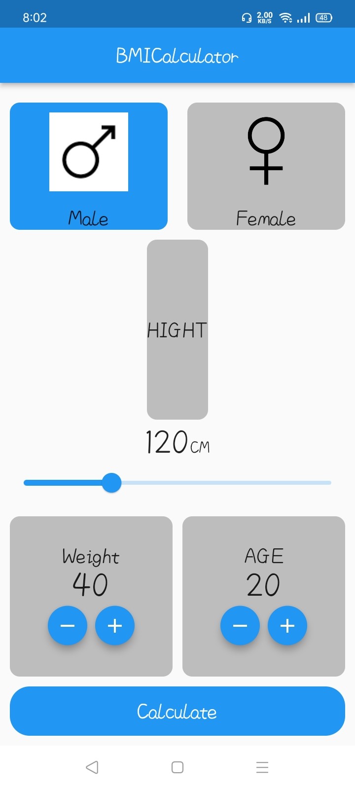 BMI calcuator