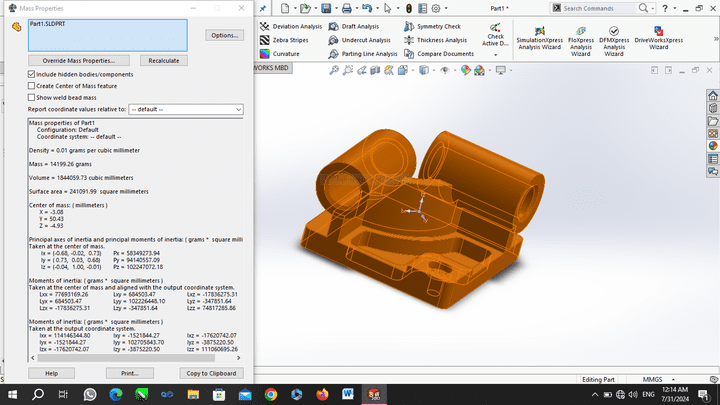 تصميم ميكانيكي solid work 3d