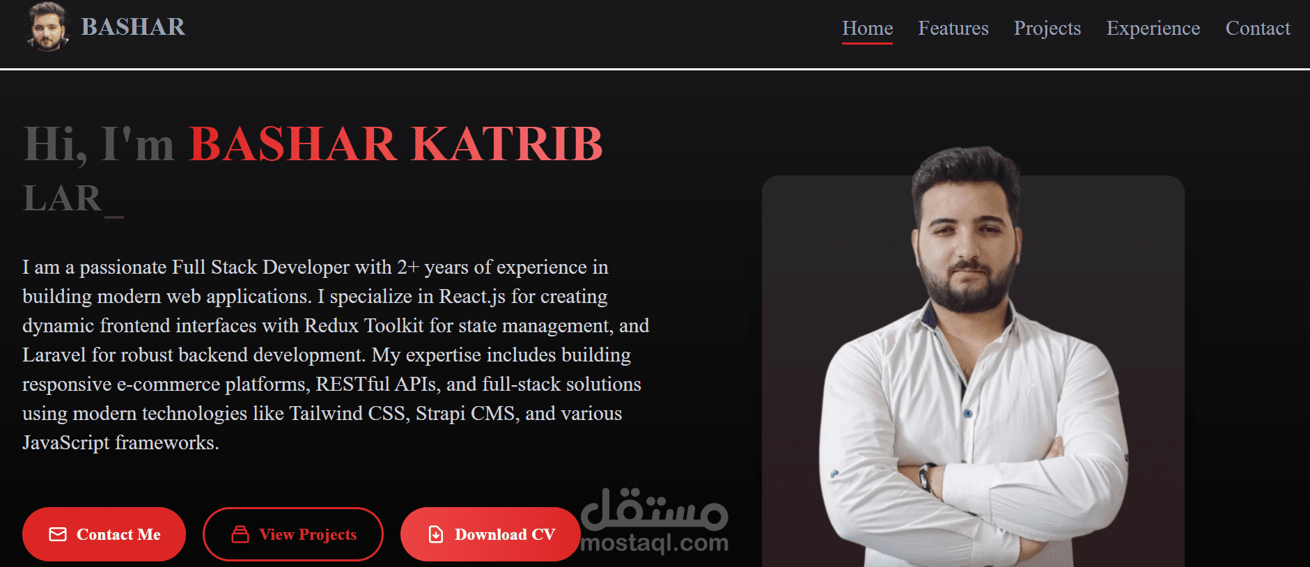 موقع شخصي Portfolio