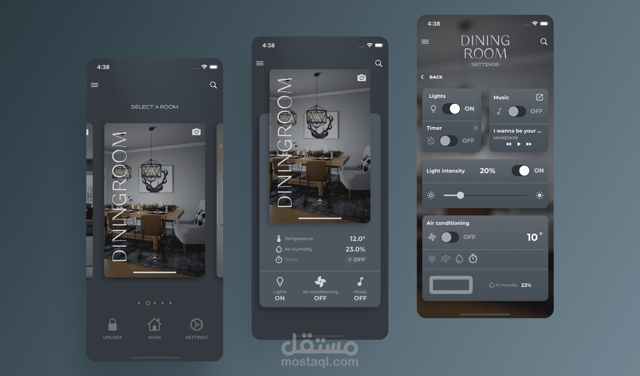 تطبيق smart home احترافي باستخدام flutter و firebase