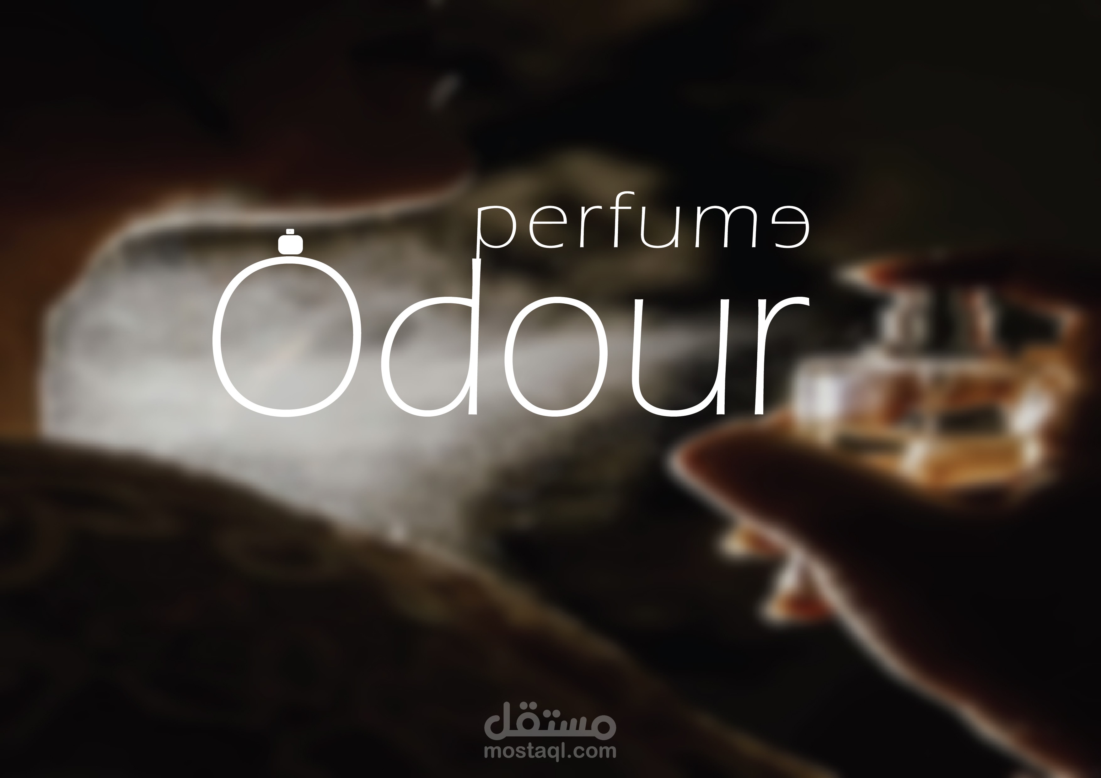 الهوية البصرية لمتجر odour للعطور