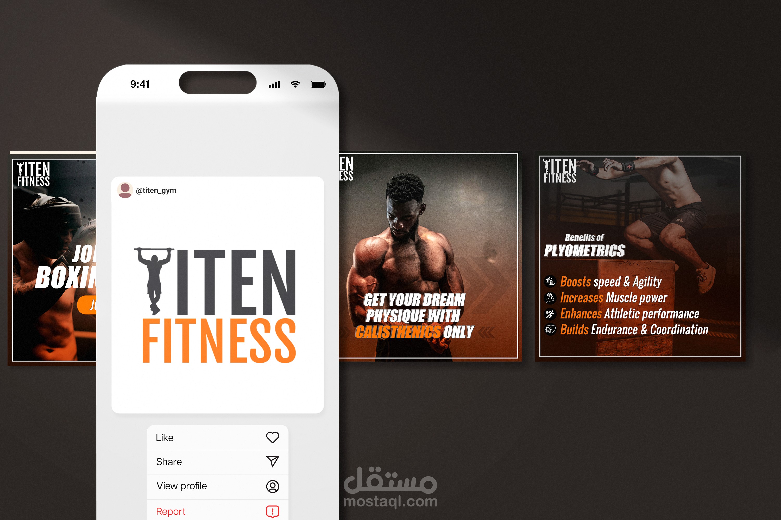 Titen Fitness Gym- تصميمات سوشيال ميديا