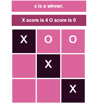 XO Game using vanilla javascript