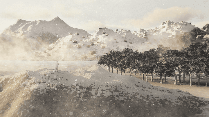 Matte painting - snow scene