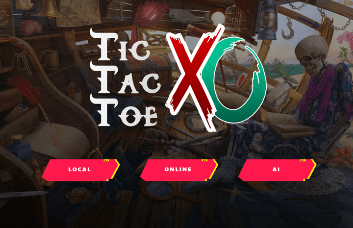 لعبة TicTacToe متعددة اللاعبين - محليًا وعبر الإنترنت