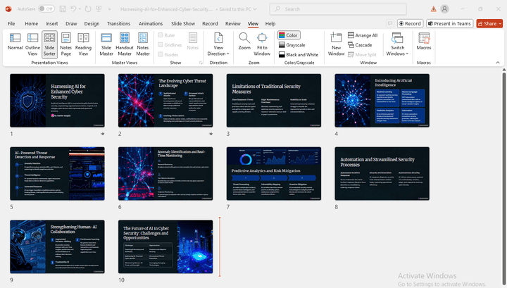 عمل عروض تقديمية بإستخدام power point