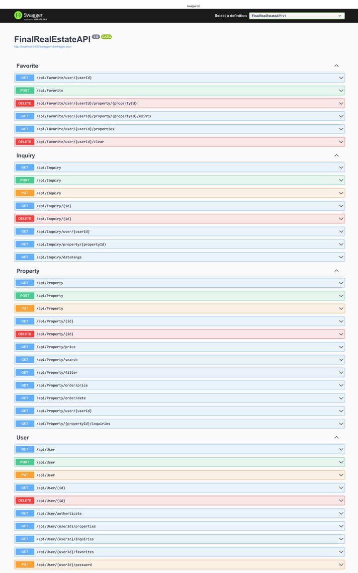 Real Estate API