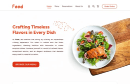 food ( food restaurant website UI)