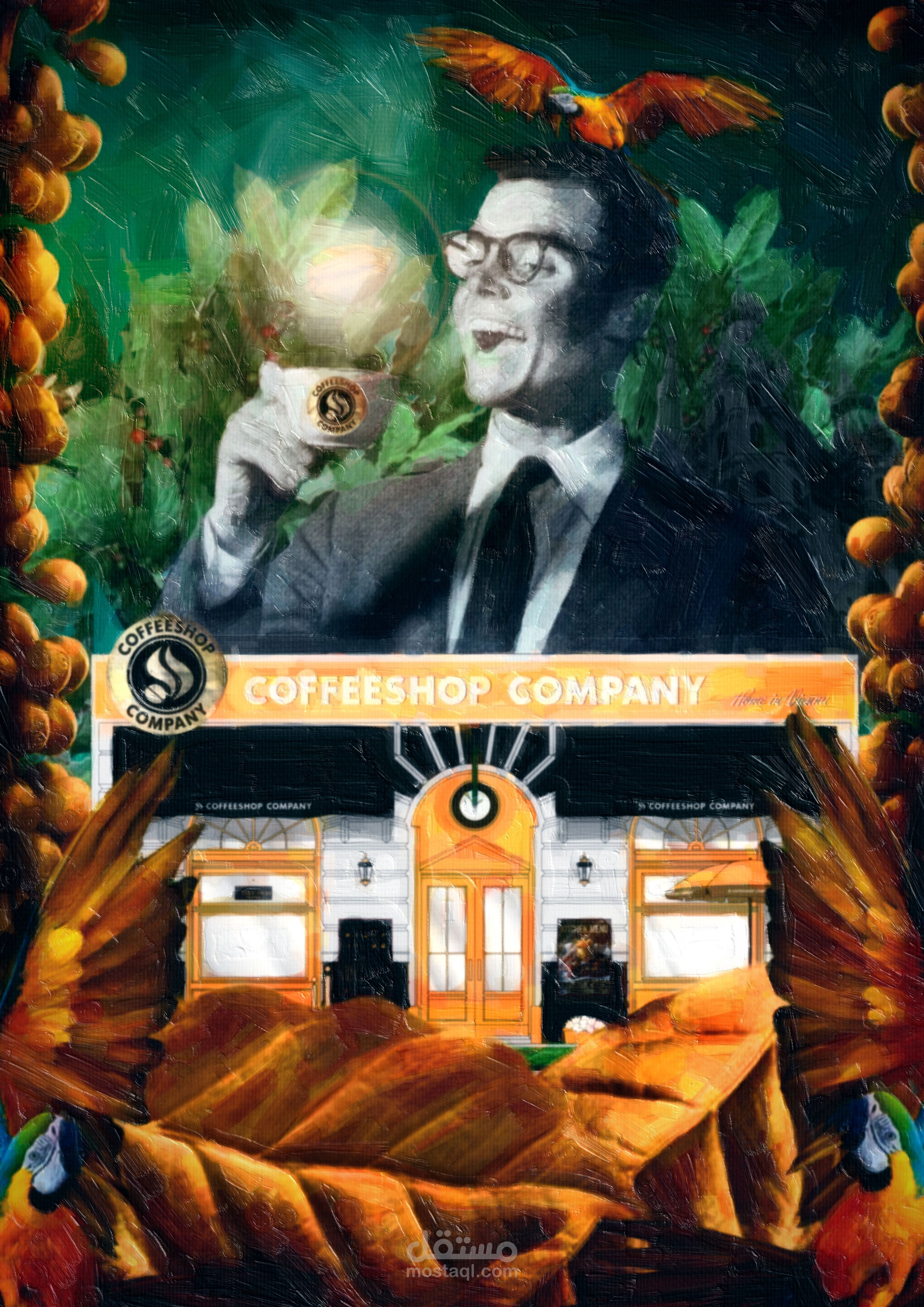 coffee shop company posters