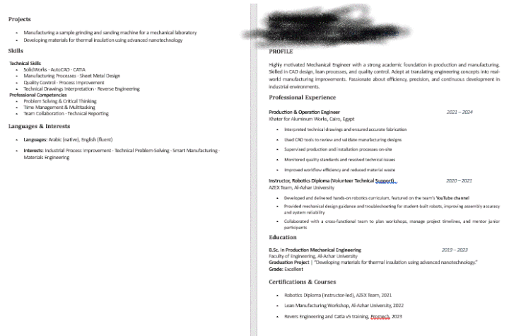 creating a CV