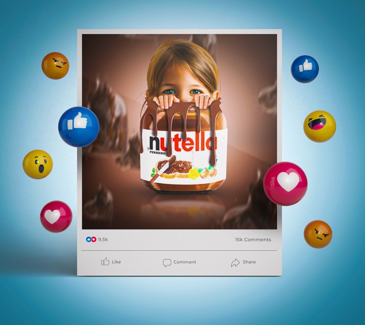 nutella socail media design