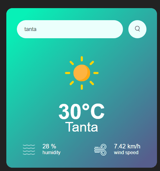 weather application