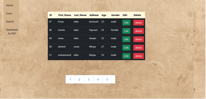 نظام إدارة بيانات الموظفين مع ميزات البحث والتقارير باستخدام PHP و MySQL