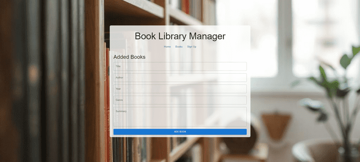 Book Library Manager