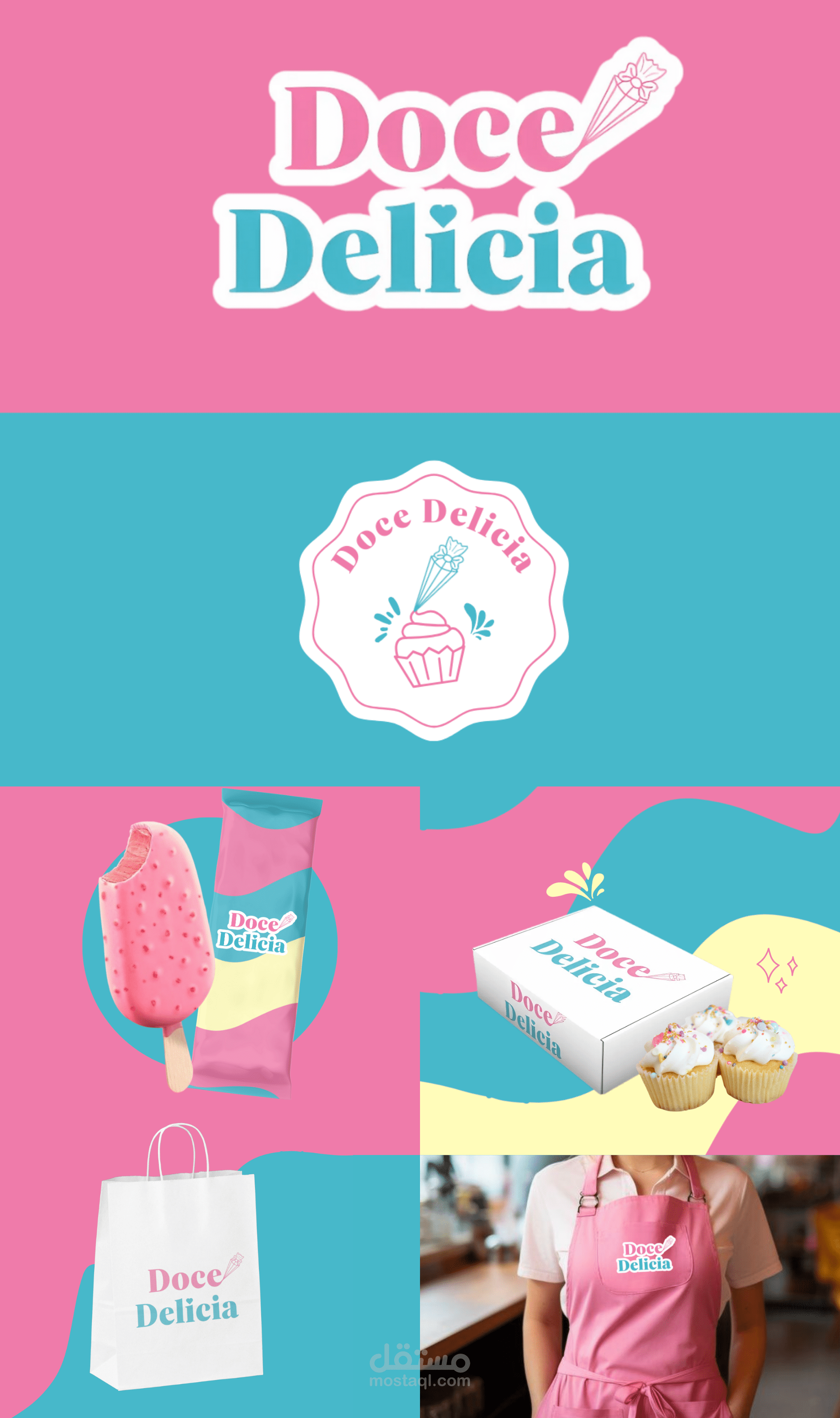 Dessert shop branding