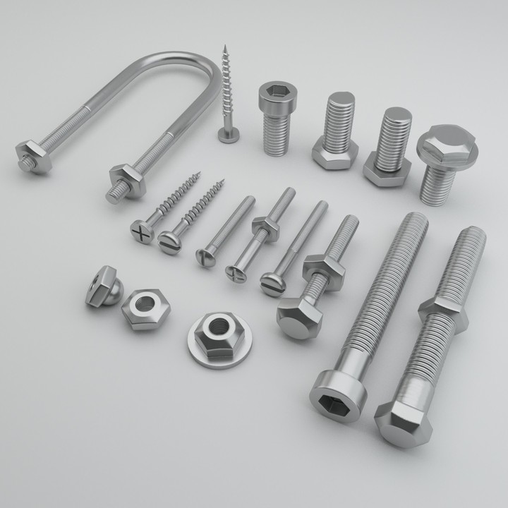 Bolts - Screws - Hexagonal - Bolt - Nails