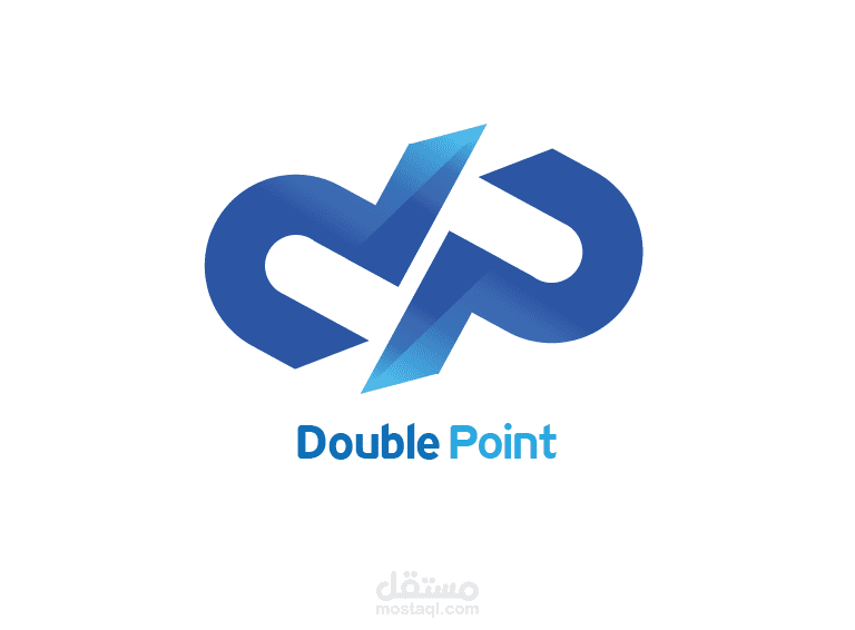 شعار " double point " للمنتجات الالكترونيه