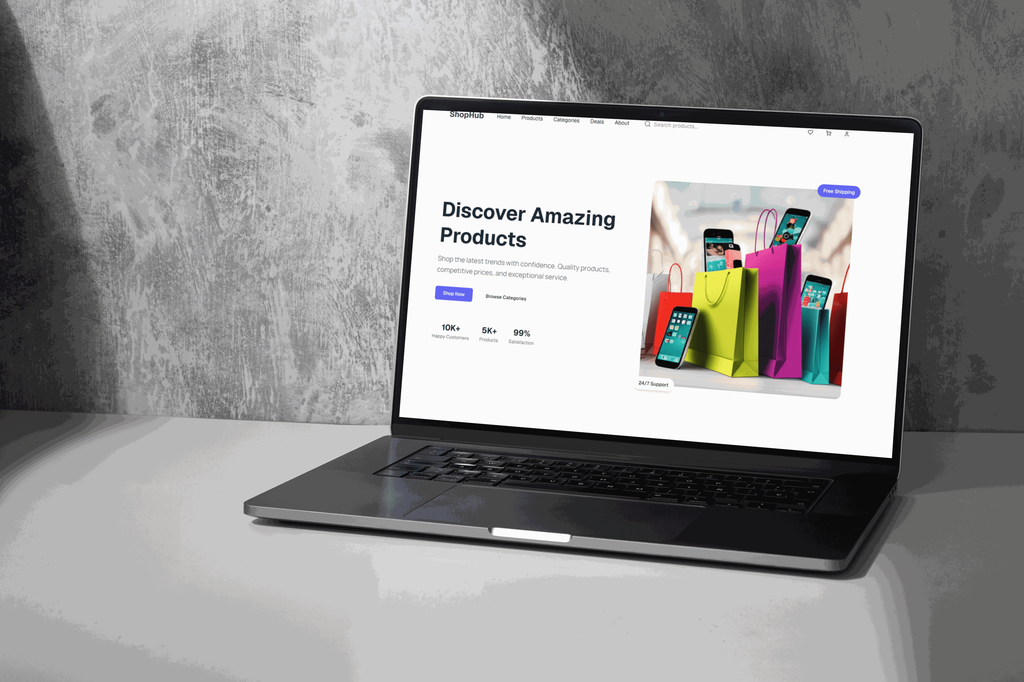 ShopHub – منصة تسوق إلكتروني (Next.js)