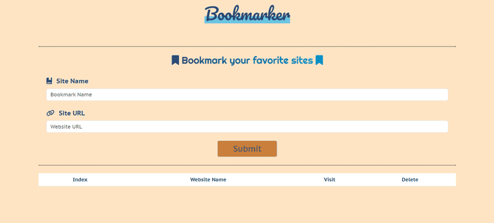 BookMarker – Website Bookmarking Tool