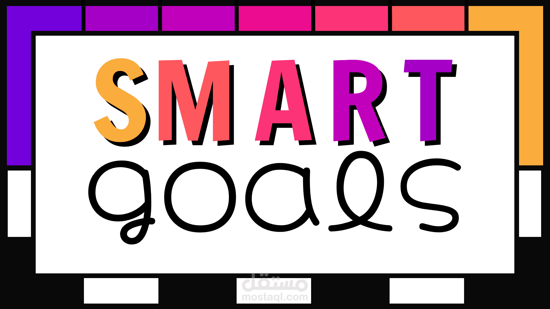 تصميم وتحويل عرض تقديمي عن أهداف SMART إلى فيديو تعليمي