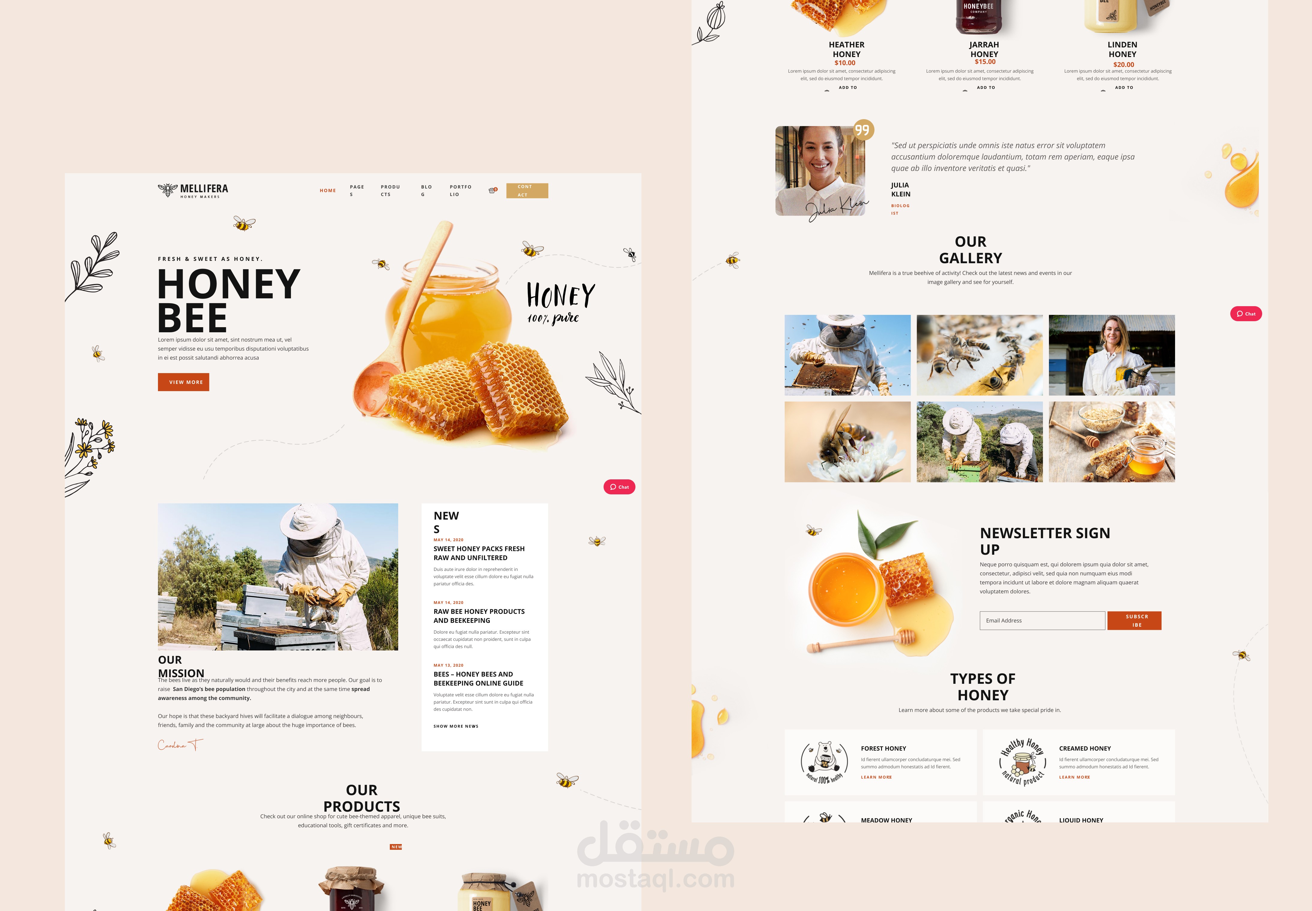 Honey-Shope Website