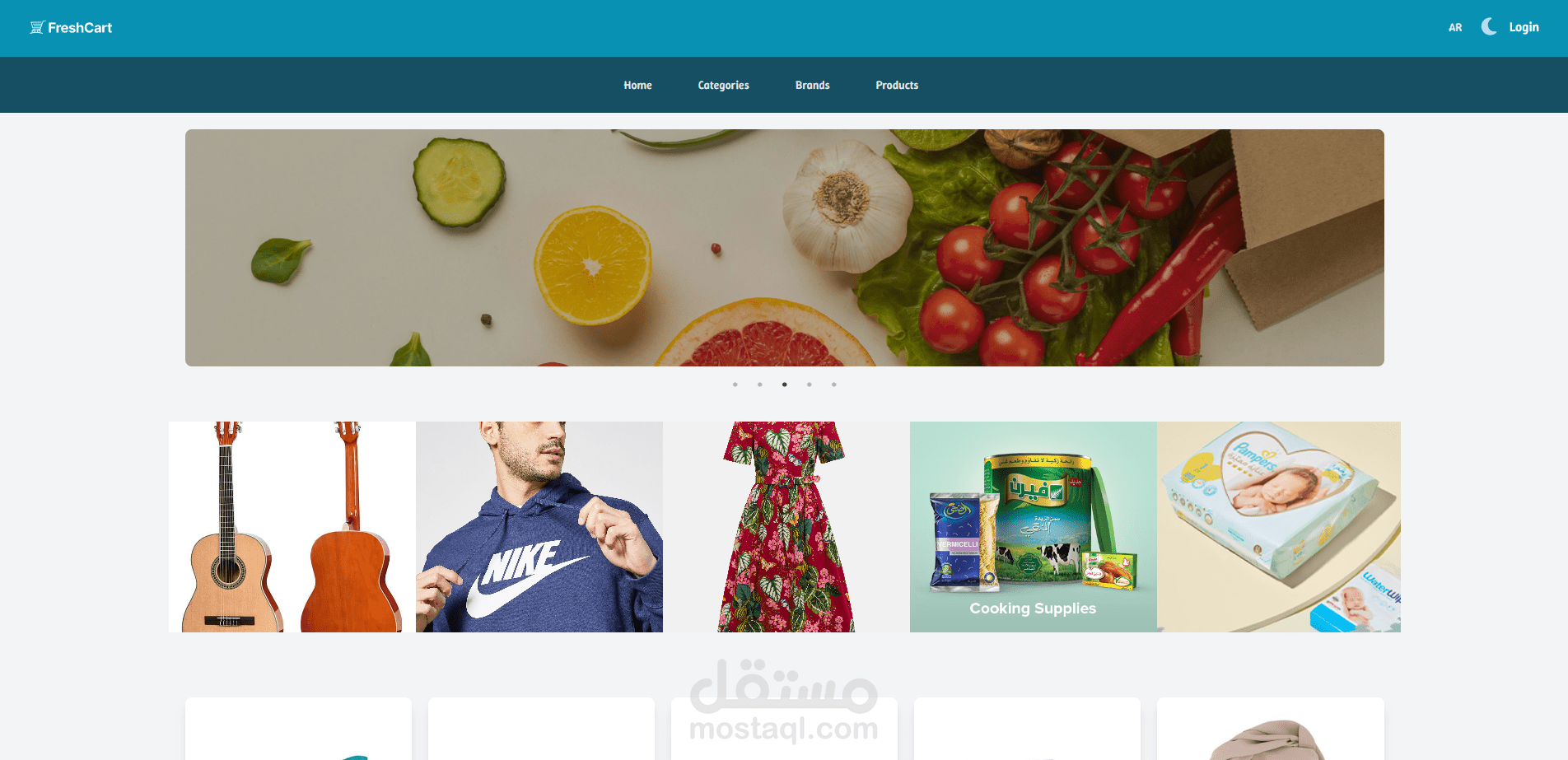 متجر إلكتروني احترافي ,تصميم واجهات ديناميكية بأداء عالي وتجربة مستخدم ممتازة