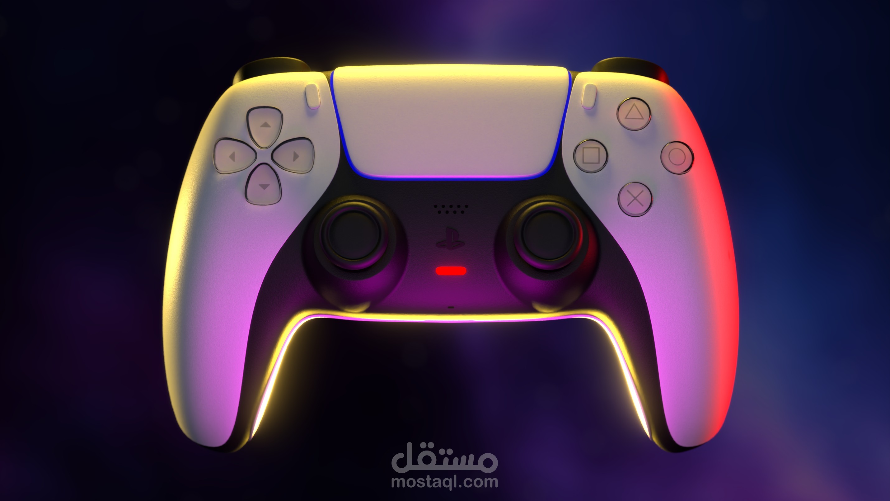 PlayStation 5 DualSense Controller 3D Visualization