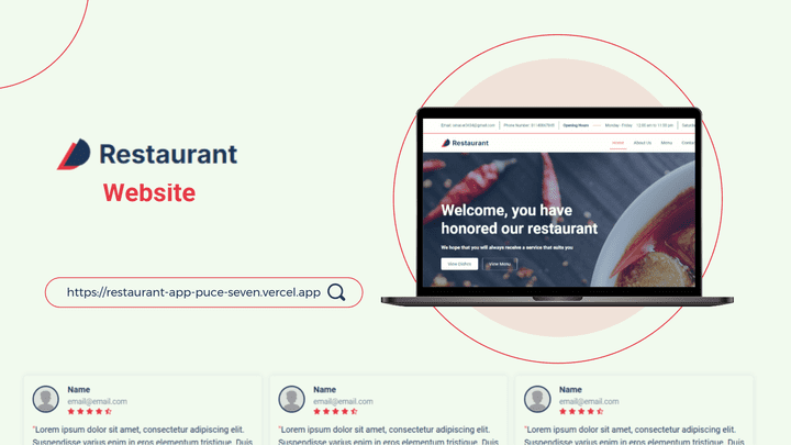 Retaurant Website | موقع الكتروني لمطعم