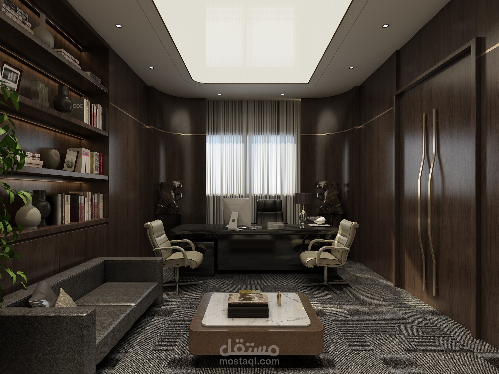 تصميم مكتب مدير مودرن