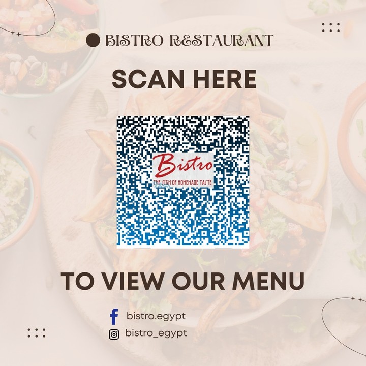 Professional design of scanned Restaurant menu with QR Code