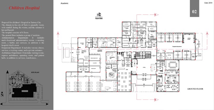 دراسة معمارية تصميمية لمسشفى للأطفال