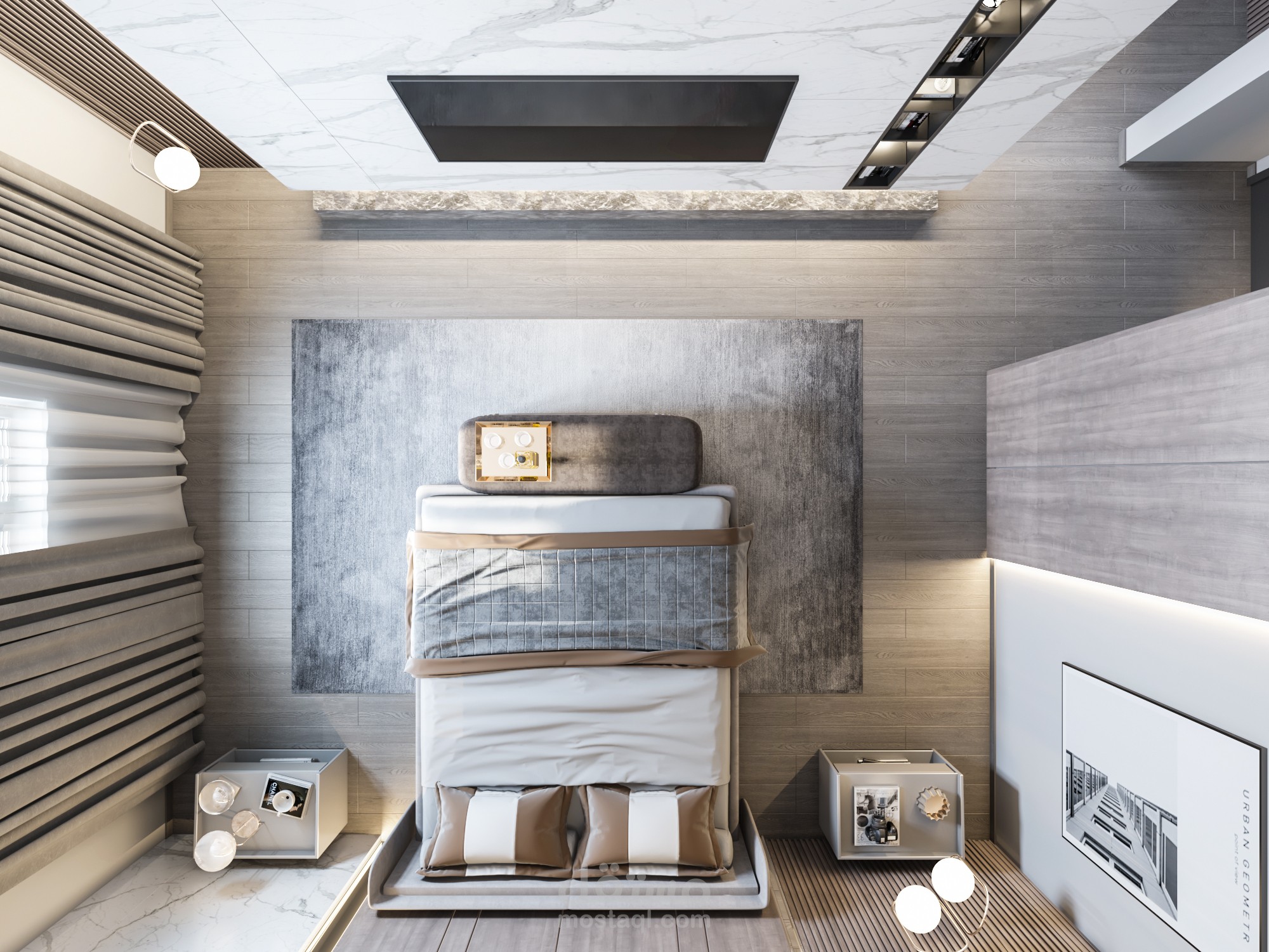 تصميم شقة سكنية باستايل مودرن