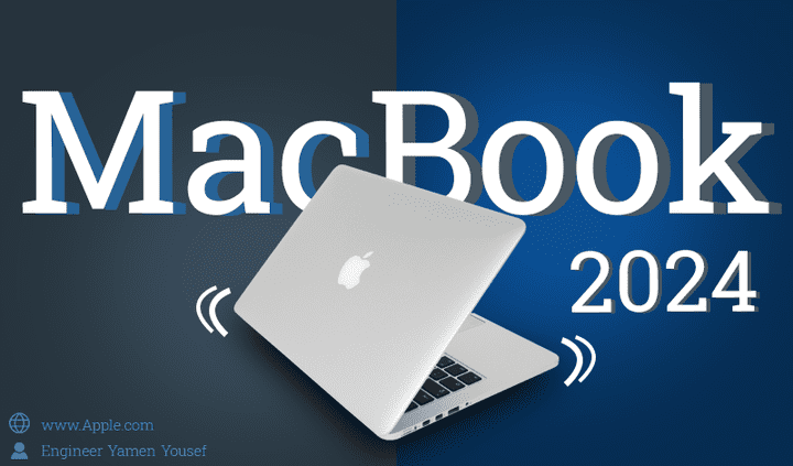 تصميم إعلان تجريبي MacBook 2024