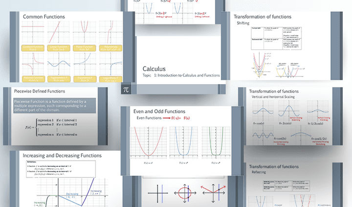 تصميم عرض تقديمي لشرح لمادة حسابات | PowerPoint Presentation for calculus