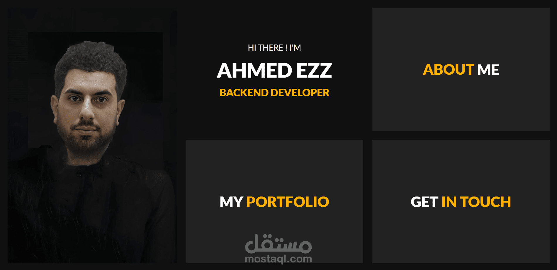 موقع شخصي(واجهه شخصية قويه)+لوحة تحكم