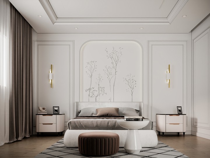 Discover the beauty of Neo-Classic design in a 16 sqm bedroom!